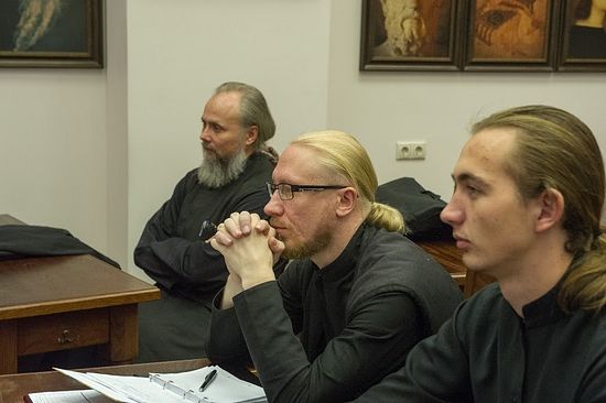 На лекции проф. Василюка Ф.Е. в Сретенской семинарии